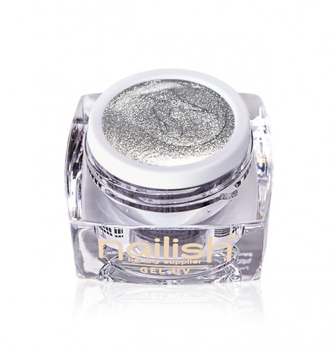 Gel Glitter Pearly Silver, Gel Glitter Intensive Gold UV LED Manichiura Unghii