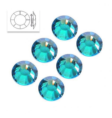Strass SS5 Blue Crystal 50pcs, Gel Make Up Builder Glitter Rose 15 ml